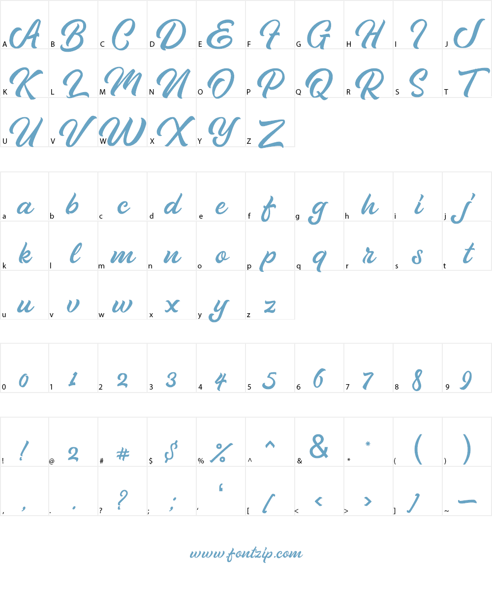 Pipetton DEMO Font Character